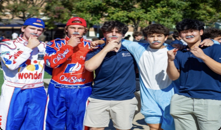 CUBS MODELING for the camera during lunch on Halloween